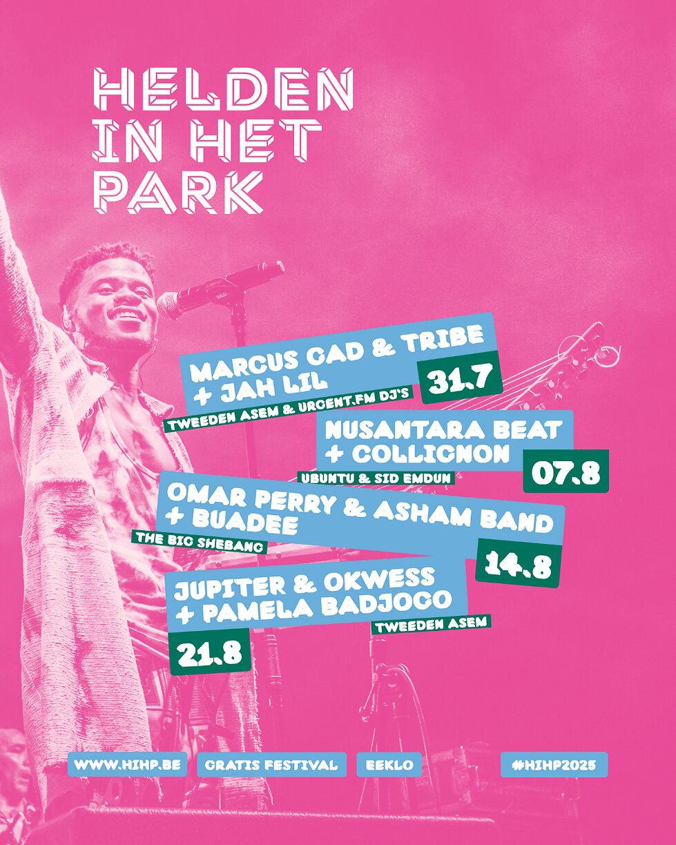 Het volledige programma van Helden in het Park 2025 is bekend!
