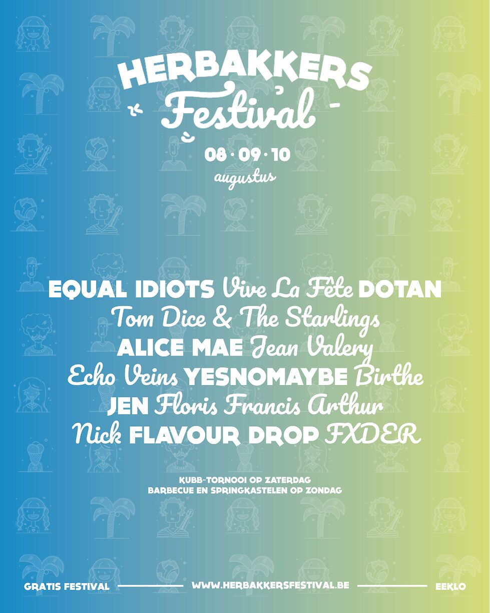 Ontdek de volledige line-up van Herbakkersfestival 2025!