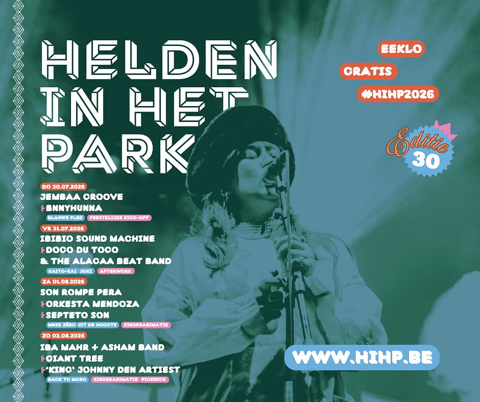 HELDEN IN HET PARK VIERT DERTIGSTE EDITIE IN ÉÉN FEESTELIJK WEEKEND
